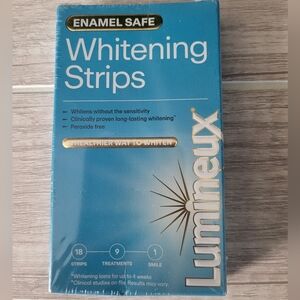 Lumineux Enamel‎ Safe 18 Teeth Whitening Strips 9 Treatments NEW